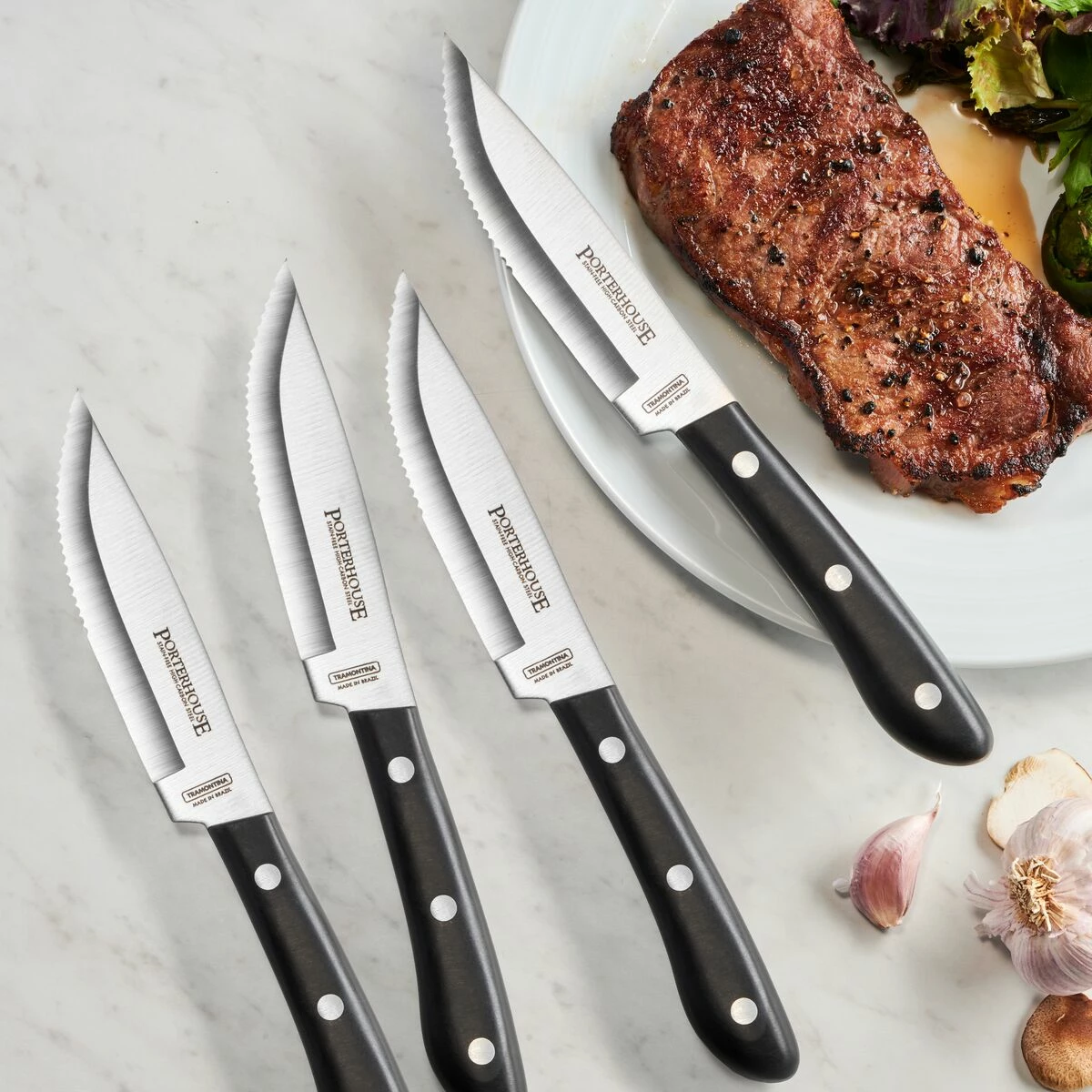 Tramontina Porterhouse 4 Pc - 5 In Steak Knife Set 1 Tramontina Porterhouse 4 Pc - 5 In Steak Knife Set
