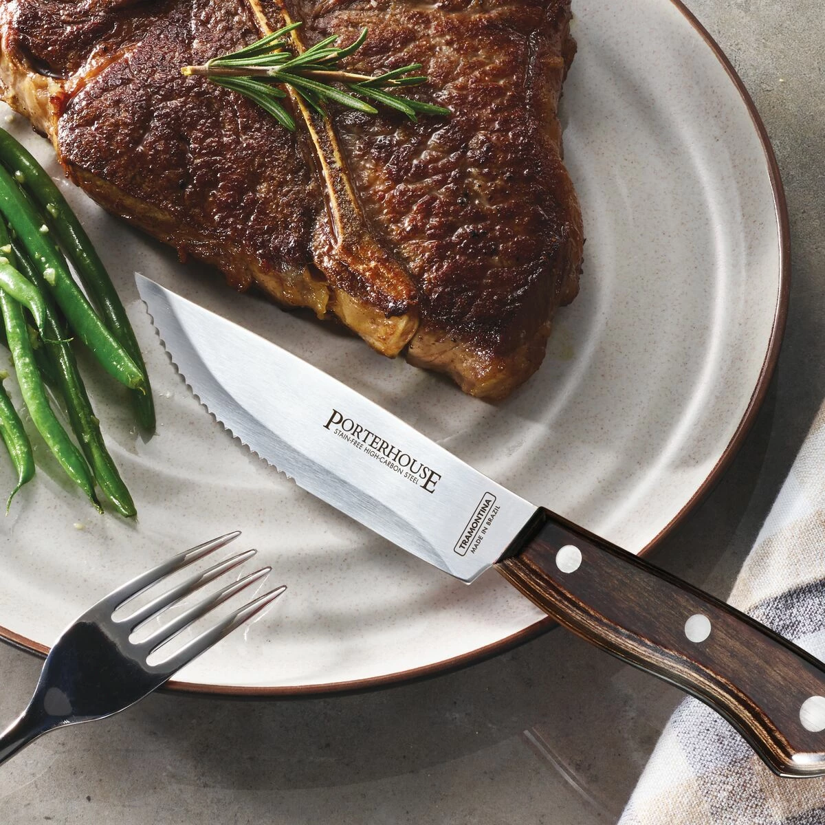 Tramontina Porterhouse 8 Pc Steak Knife Set - Pointed 1 Tramontina Porterhouse 8 Pc Steak Knife Set - Pointed