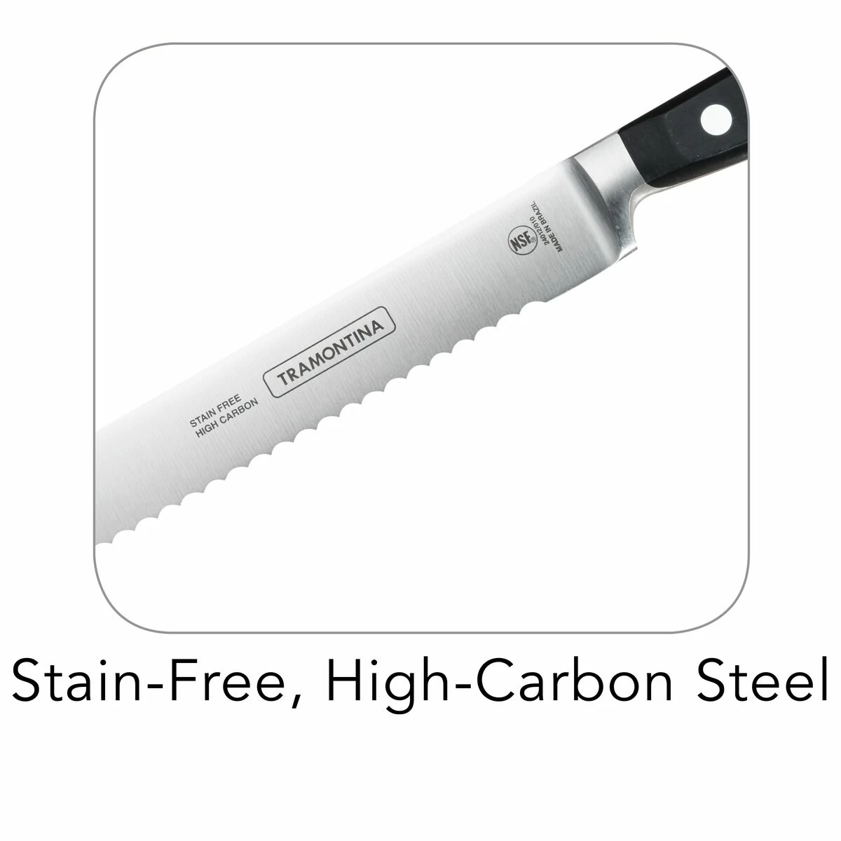 Tramontina Forged 10 In Serrated Slicer 4 Tramontina Forged 10 In Serrated Slicer - Image 4