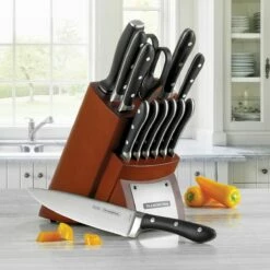 Tramontina Forged Contemporary 14 Pc Knife Set Counter Block