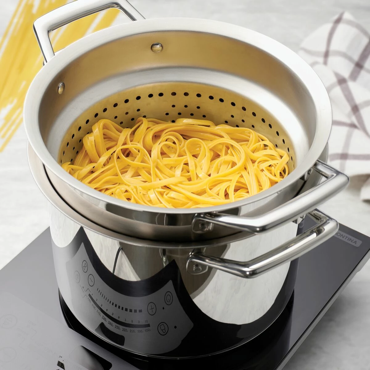 Tramontina 8 Qt Prima Stainless Steel Covered Stock Pot 3 Tramontina 8 Qt Prima Stainless Steel Covered Stock Pot - Image 3