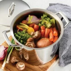 Tramontina 8 Qt Prima Stainless Steel Covered Stock Pot