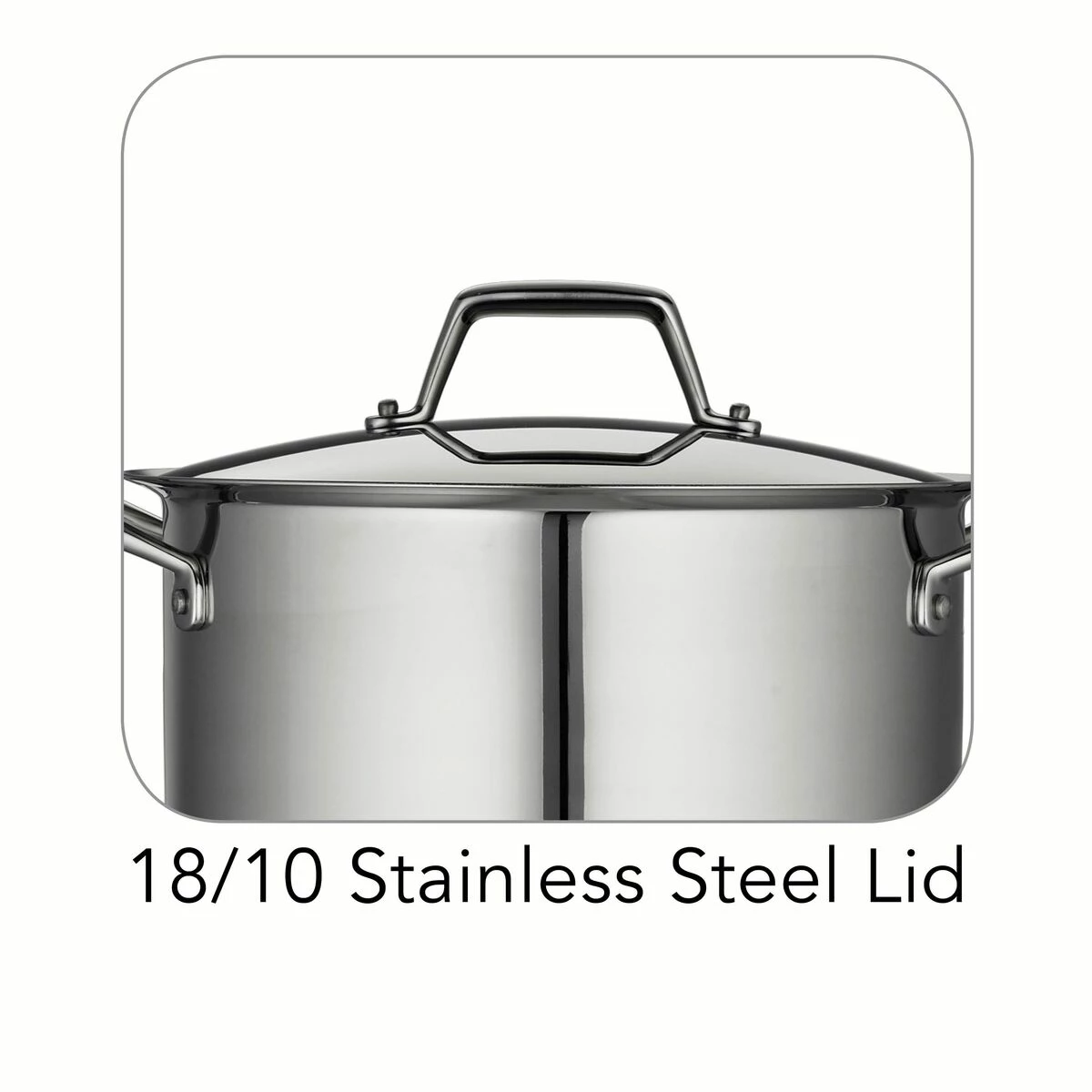 Tramontina 6 Qt Prima Stainless Steel Covered Sauce Pot 3 Tramontina 6 Qt Prima Stainless Steel Covered Sauce Pot - Image 3