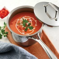 Tramontina 1.5 Qt Prima Stainless Steel Covered Sauce Pan