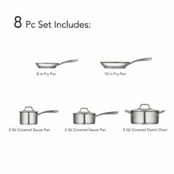 Tramontina Prima 8 Pc Stainless Steel Cookware Set 27 Tramontina Prima 8 Pc Stainless Steel Cookware Set -Deals Tramontina Store 80101201IXI001G