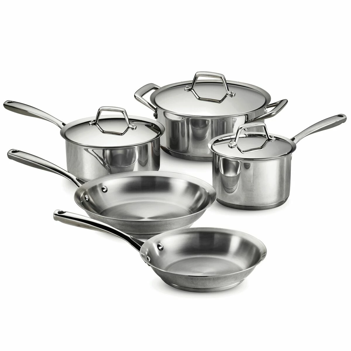 Tramontina Prima 8 Pc Stainless Steel Cookware Set 2 Tramontina Prima 8 Pc Stainless Steel Cookware Set - Image 2