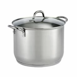 Tramontina 16 Qt Covered Stainless Steel Stock Pot 10 Tramontina 16 Qt Covered Stainless Steel Stock Pot -Deals Tramontina Store 80104120IXM001G