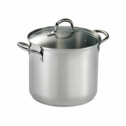 Tramontina 12 Qt Covered Stainless Steel Stock Pot 11 Tramontina 12 Qt Covered Stainless Steel Stock Pot -Deals Tramontina Store 80104122IXM001G