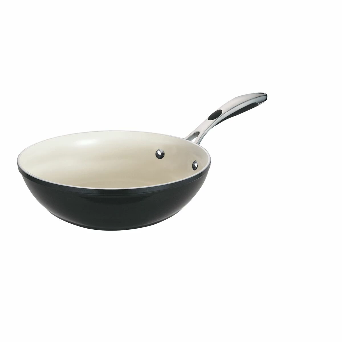 Tramontina 11 In Ceramic Stir-Fry - Black 3 Tramontina 11 In Ceramic Stir-Fry - Black - Image 3