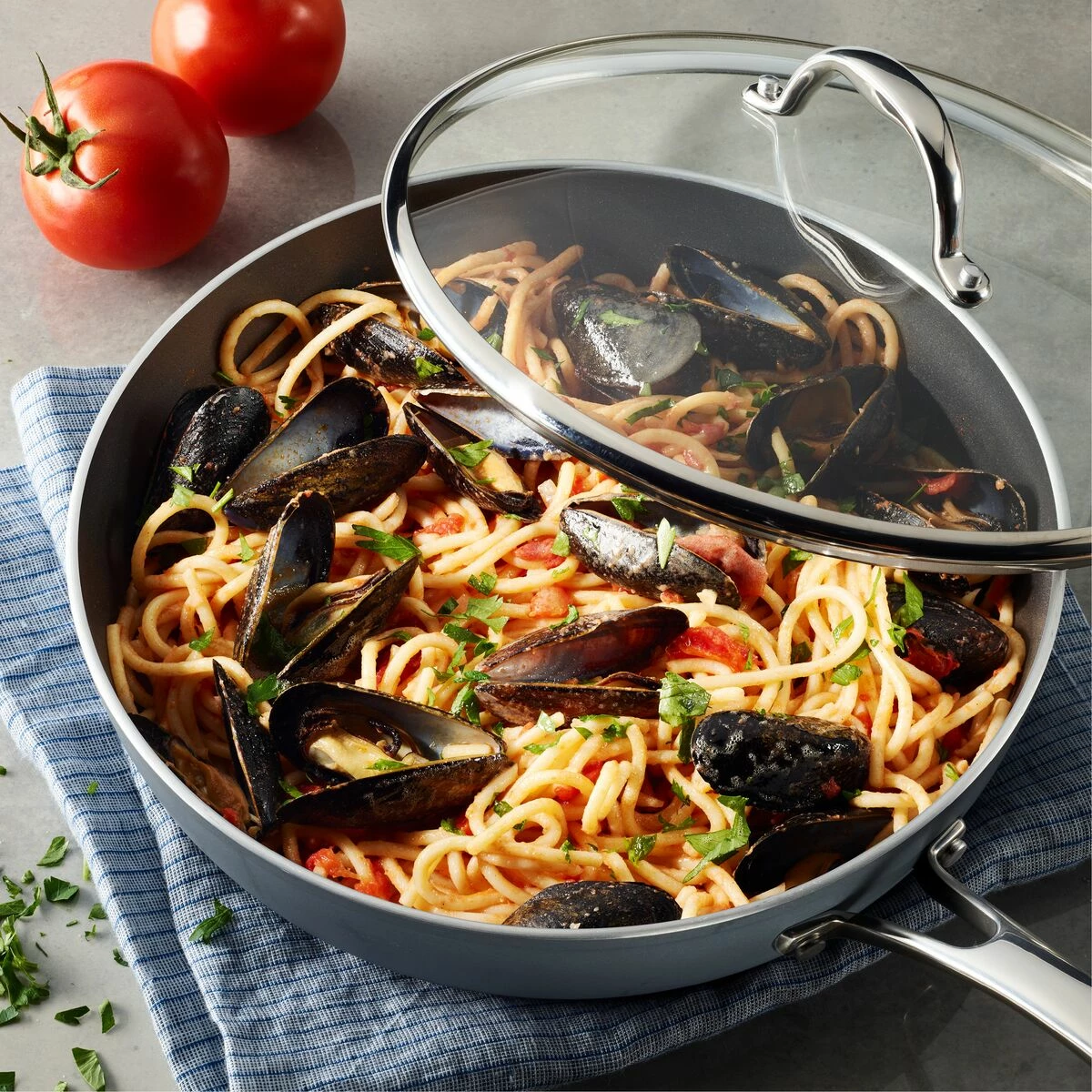 Tramontina 9 Pc Induction Nonstick Cookware Set - Slate Gray 8 Tramontina 9 Pc Induction Nonstick Cookware Set - Slate Gray - Image 8