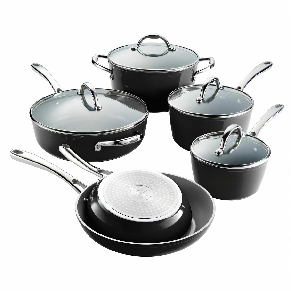 Tramontina 10 Pc Cold-Forged Induction Ceramic Cookware Set - Black 9 Tramontina 10 Pc Cold-Forged Induction Ceramic Cookware Set - Black - Image 9