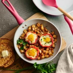 Tramontina 14 Pc Ceramic Induction-Ready Cookware Set - Red 11 Tramontina 14 Pc Ceramic Induction-Ready Cookware Set - Red -Deals Tramontina Store 80110034IXM003G