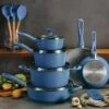 Tramontina 14 Pc Ceramic Induction-Ready Cookware Set - Blue