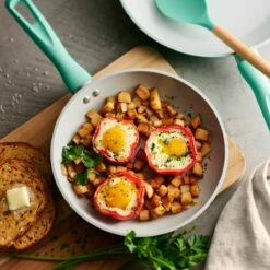 Tramontina 14 Pc Ceramic Induction-Ready Cookware Set Teal 15 Tramontina 14 Pc Ceramic Induction-Ready Cookware Set Teal -Deals Tramontina Store 80110036IXM002G