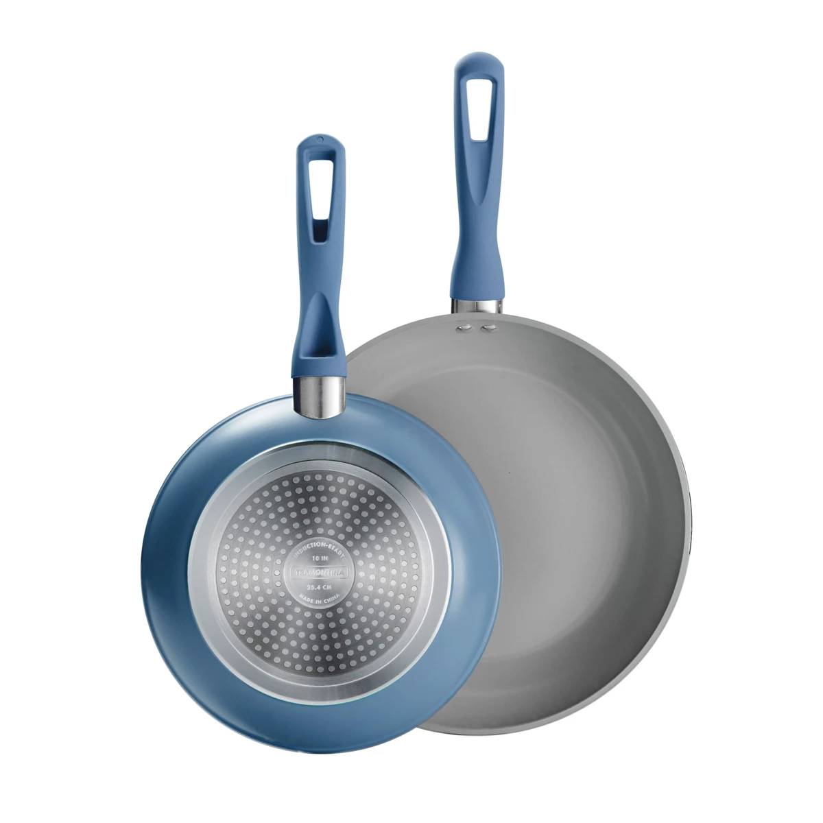 Tramontina 2 Pk 10 In And 12 In Aluminum Saute Pans - Blue 2 Tramontina 2 Pk 10 In And 12 In Aluminum Saute Pans - Blue - Image 2