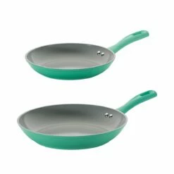 Tramontina 2 Pk 10 In And 12 In Aluminum Saute Pans Teal -Deals Tramontina Store 80110040IXM002G