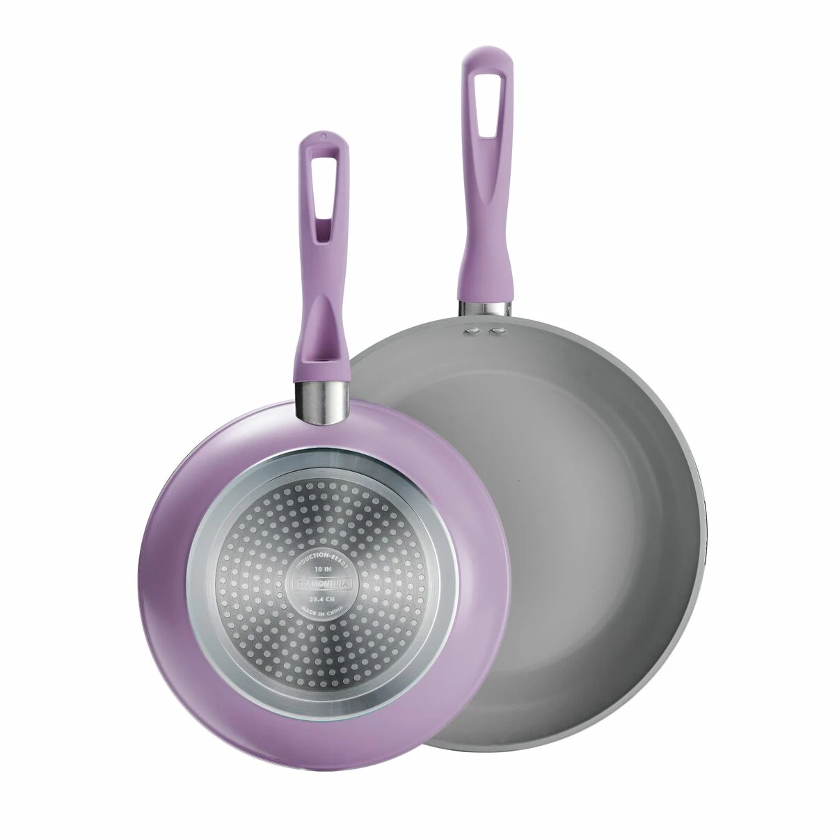 Tramontina 2 Pk 10 In And 12 In Aluminum Saute Pans Purple 2 Tramontina 2 Pk 10 In And 12 In Aluminum Saute Pans Purple - Image 2