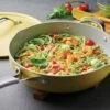 Tramontina All In One Plus Pan, 5 Qt Ceramic Non Stick - Mustard Yellow