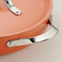 Tramontina All In One Plus Pan, 5 Qt Ceramic Non Stick - Persimmon Orange 24 Tramontina All In One Plus Pan, 5 Qt Ceramic Non Stick - Persimmon Orange -Deals Tramontina Store 80110084IXM003G