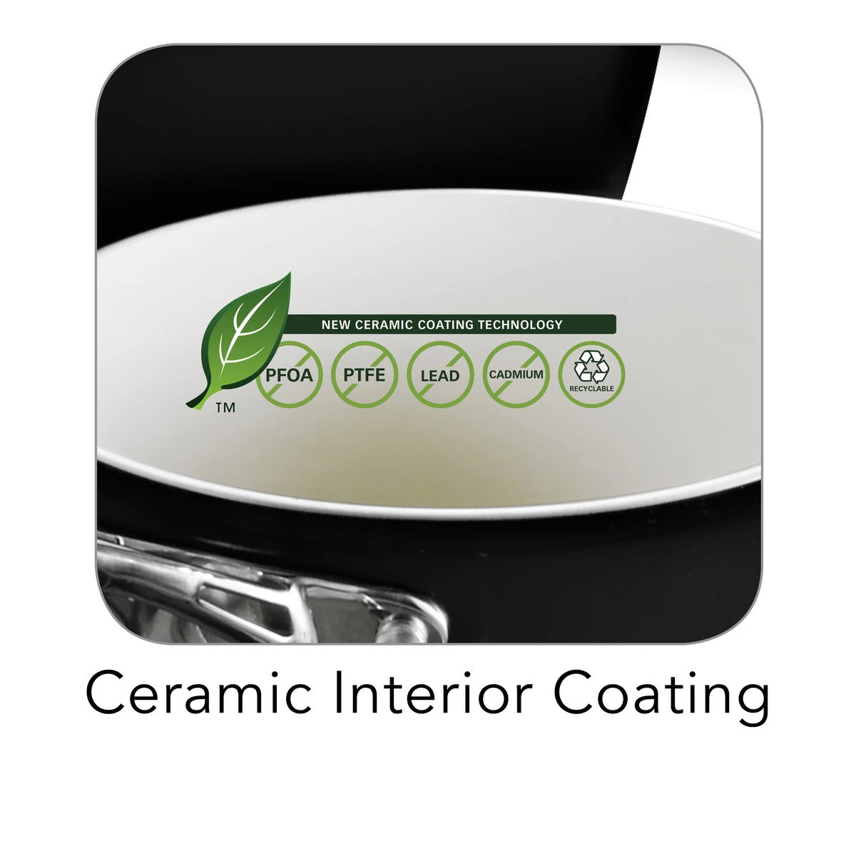 Tramontina 8 Pc Ceramic Cookware Set - Black 6 Tramontina 8 Pc Ceramic Cookware Set - Black - Image 6