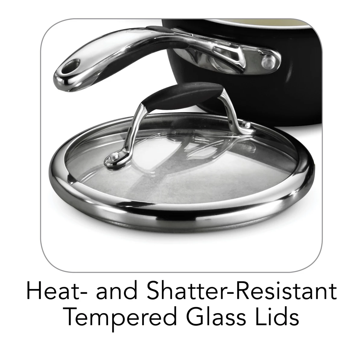 Tramontina 8 Pc Ceramic Cookware Set - Black 4 Tramontina 8 Pc Ceramic Cookware Set - Black - Image 4