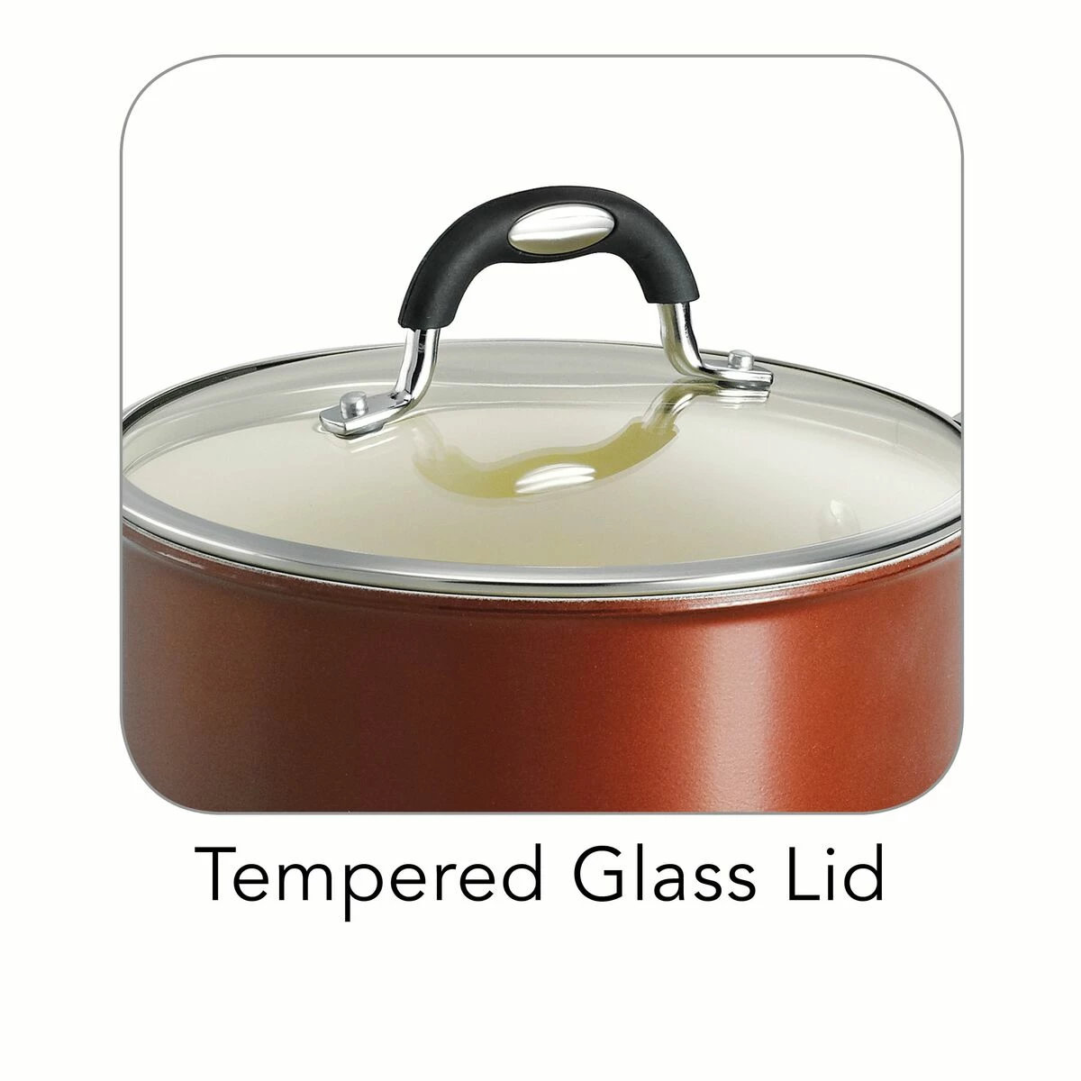 Tramontina Ceramica 8 Pc Cookware Set - Metallic Copper 5 Tramontina Ceramica 8 Pc Cookware Set - Metallic Copper - Image 5