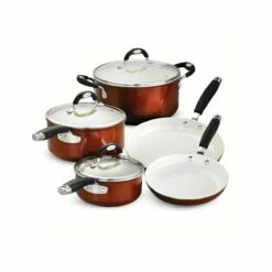 Tramontina Ceramica 8 Pc Cookware Set - Metallic Copper 7 Tramontina Ceramica 8 Pc Cookware Set - Metallic Copper -Deals Tramontina Store 80110219IXM001G