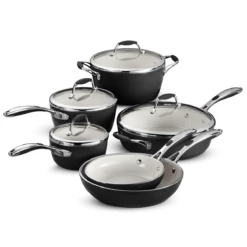 Tramontina 10 Pc Ceramic Cookware Set - Black 12 Tramontina 10 Pc Ceramic Cookware Set - Black -Deals Tramontina Store 80110525ANM002G