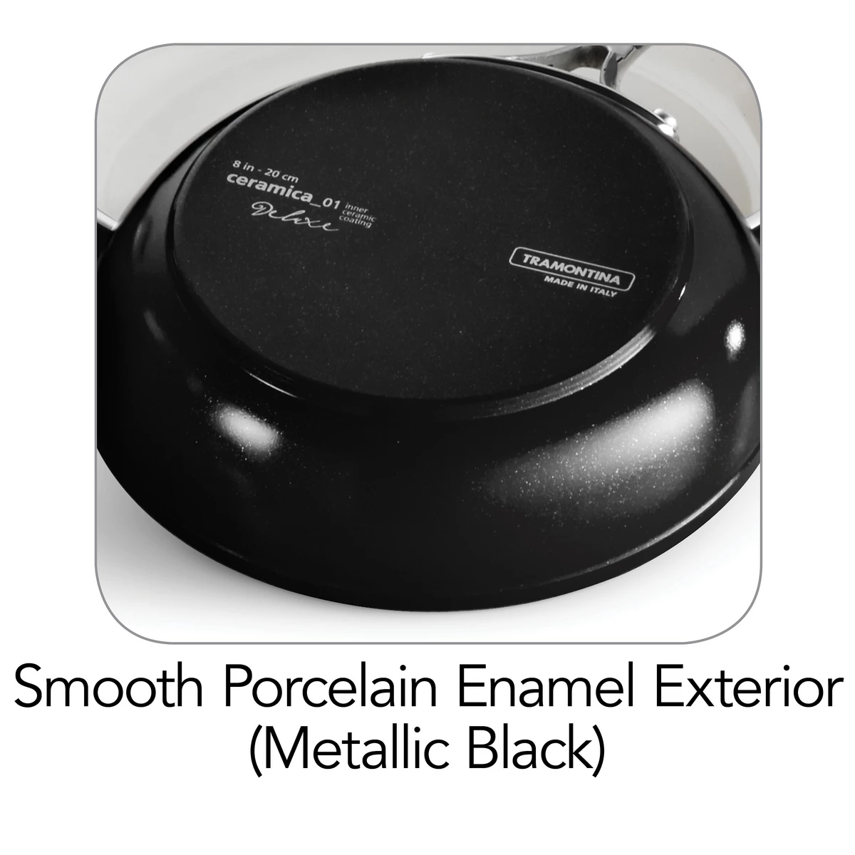 Tramontina 10 Pc Ceramic Cookware Set - Black 4 Tramontina 10 Pc Ceramic Cookware Set - Black - Image 4