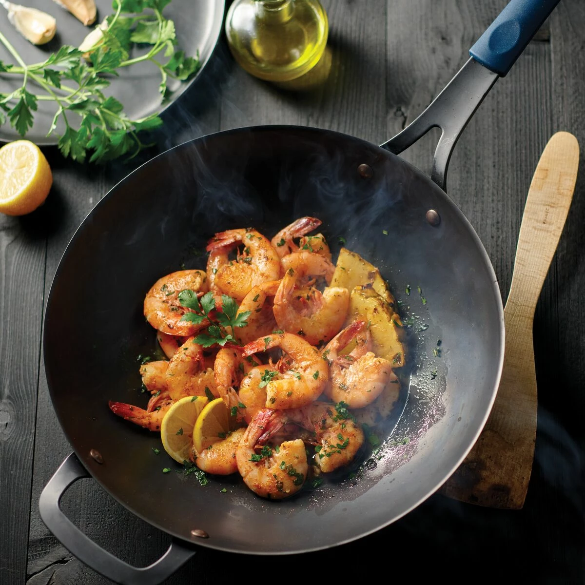 Tramontina 12.5 In Carbon Steel Wok 1 Tramontina 12.5 In Carbon Steel Wok