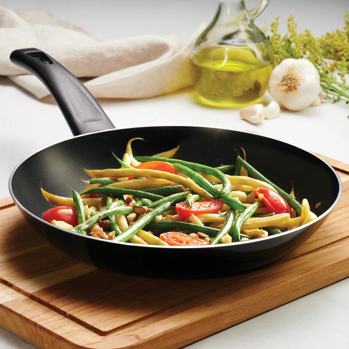 Tramontina 10 IN Sauté Pan - Aluminum, Metallic Black- Everyday 1 Tramontina 10 IN Sauté Pan - Aluminum, Metallic Black- Everyday