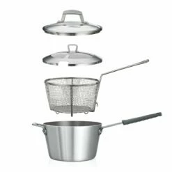 Tramontina 5.5 Qt Aluminum Nonstick Professional Fusion Covered Deep Fryer - Satin 6 Tramontina 5.5 Qt Aluminum Nonstick Professional Fusion Covered Deep Fryer - Satin -Deals Tramontina Store 80114512IXM002G