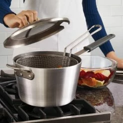 Tramontina 5.5 Qt Aluminum Nonstick Professional Fusion Covered Deep Fryer - Satin 7 Tramontina 5.5 Qt Aluminum Nonstick Professional Fusion Covered Deep Fryer - Satin -Deals Tramontina Store 80114512IXM004G