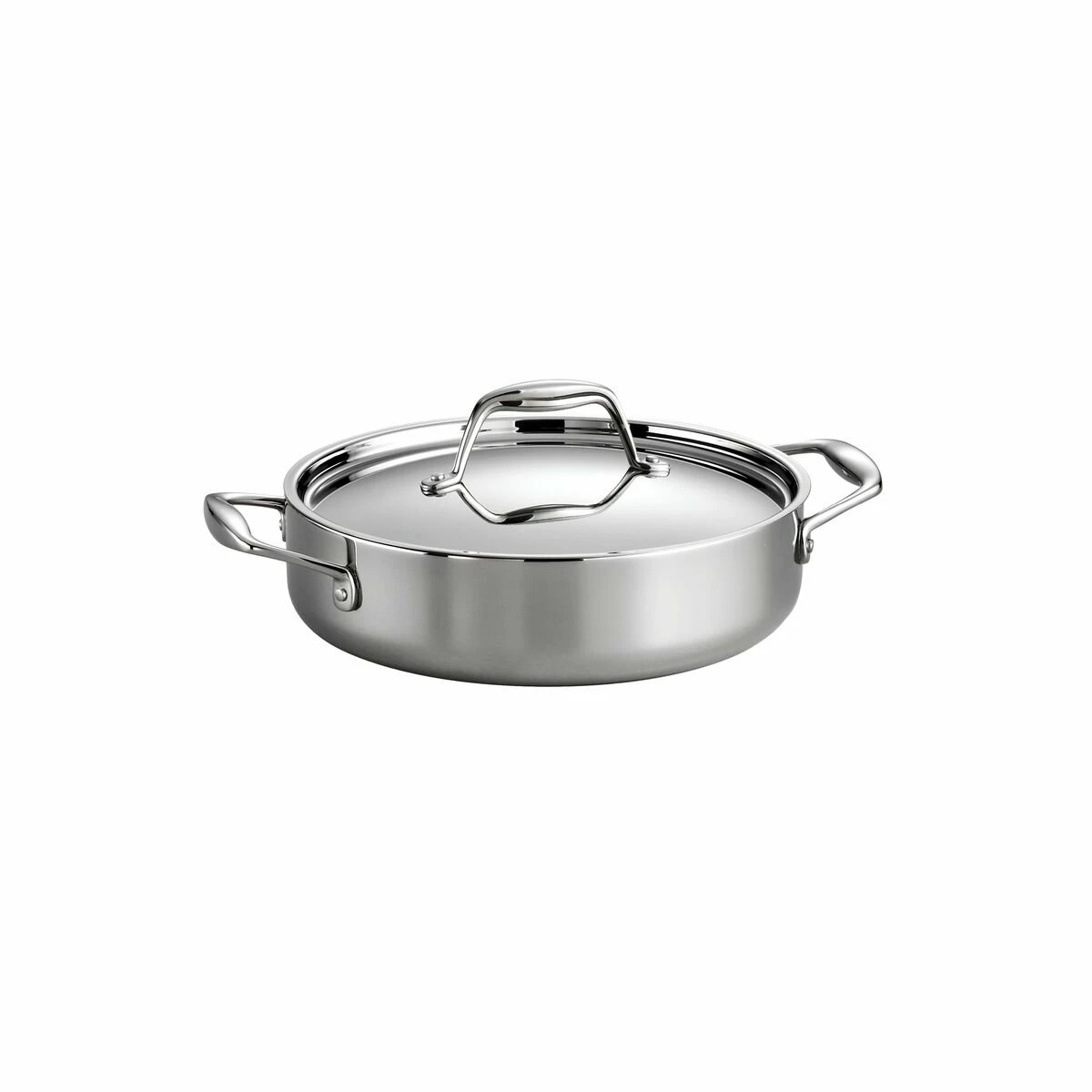 Tramontina 3 Qt Tri-Ply Clad Stainless Steel Covered Braiser 2 Tramontina 3 Qt Tri-Ply Clad Stainless Steel Covered Braiser - Image 2