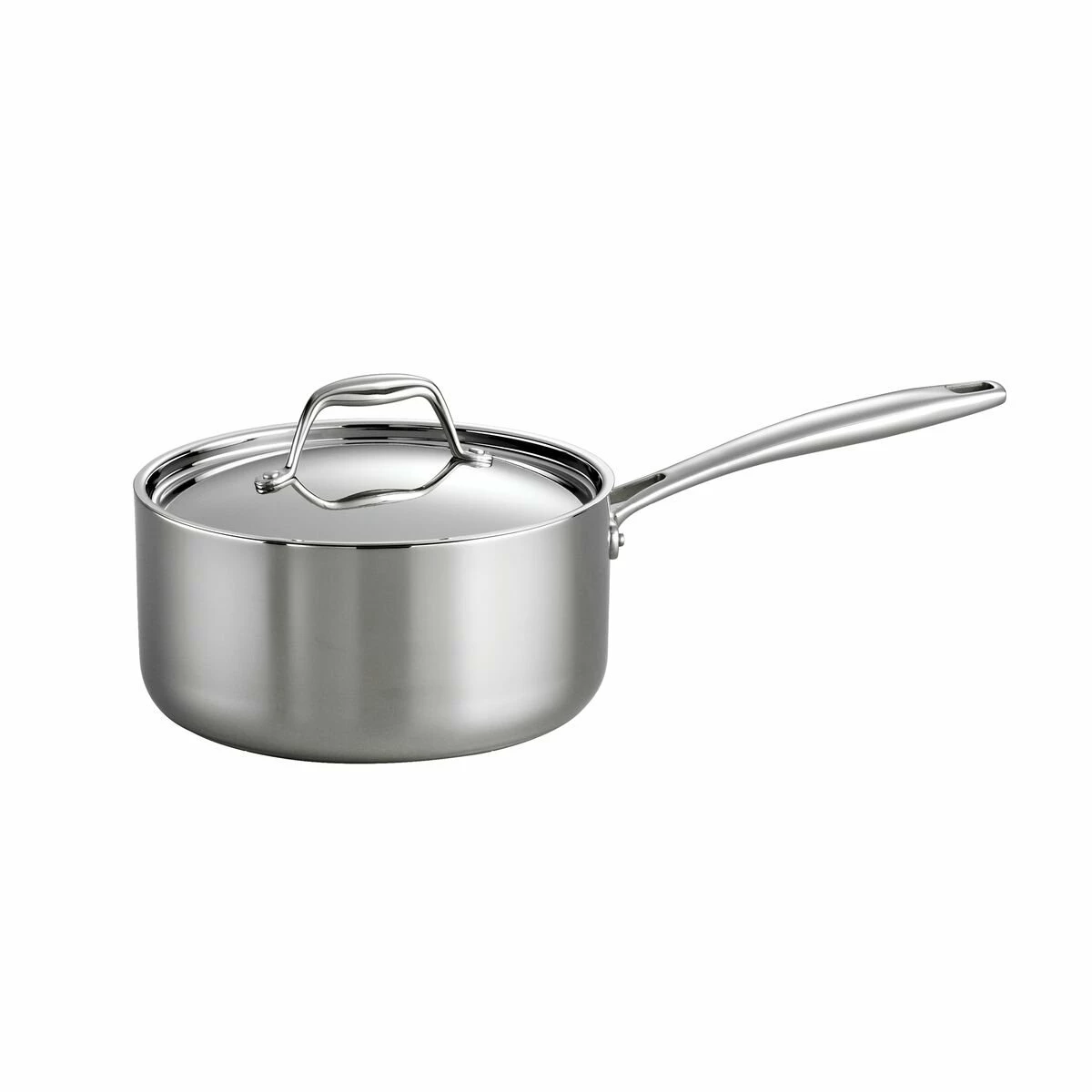 Tramontina 3 Qt Tri-Ply Clad Stainless Steel Covered Sauce Pan 2 Tramontina 3 Qt Tri-Ply Clad Stainless Steel Covered Sauce Pan - Image 2