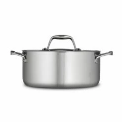 Tramontina Tri-Ply Clad 5 Qt Stainless Steel Covered Dutch Oven 12 Tramontina Tri-Ply Clad 5 Qt Stainless Steel Covered Dutch Oven -Deals Tramontina Store 80116025IXM002G