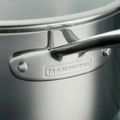 Tramontina Tri-Ply Clad 1.5 Qt Covered Stainless Steel Covered Sauce Pan - Glass Lid 16 Tramontina Tri-Ply Clad 1.5 Qt Covered Stainless Steel Covered Sauce Pan - Glass Lid -Deals Tramontina Store 80116032IXM004G