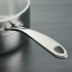 Tramontina Tri-Ply Clad 2 Qt Covered Stainless Steel Covered Sauce Pan - Glass Lid 16 Tramontina Tri-Ply Clad 2 Qt Covered Stainless Steel Covered Sauce Pan - Glass Lid -Deals Tramontina Store 80116033IXM002G