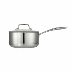 Tramontina Tri-Ply Clad 3 Qt Stainless Steel Covered Sauce Pan - Glass Lid 14 Tramontina Tri-Ply Clad 3 Qt Stainless Steel Covered Sauce Pan - Glass Lid -Deals Tramontina Store 80116035IXM001G