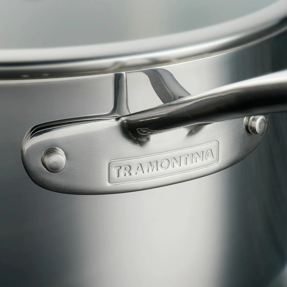 Tramontina Tri-Ply Clad 3 Qt Stainless Steel Covered Sauce Pan - Glass Lid 8 Tramontina Tri-Ply Clad 3 Qt Stainless Steel Covered Sauce Pan - Glass Lid - Image 8