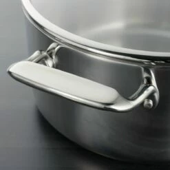 Tramontina Tri-Ply Clad 8 Qt Stainless Steel Covered Stock Pot - Glass Lid 14 Tramontina Tri-Ply Clad 8 Qt Stainless Steel Covered Stock Pot - Glass Lid -Deals Tramontina Store 80116038IXM002G