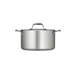 Tramontina 6 Qt Tri-Ply Clad Stainless Steel Covered Sauce Pot 10 Tramontina 6 Qt Tri-Ply Clad Stainless Steel Covered Sauce Pot -Deals Tramontina Store 80116040IXM002G