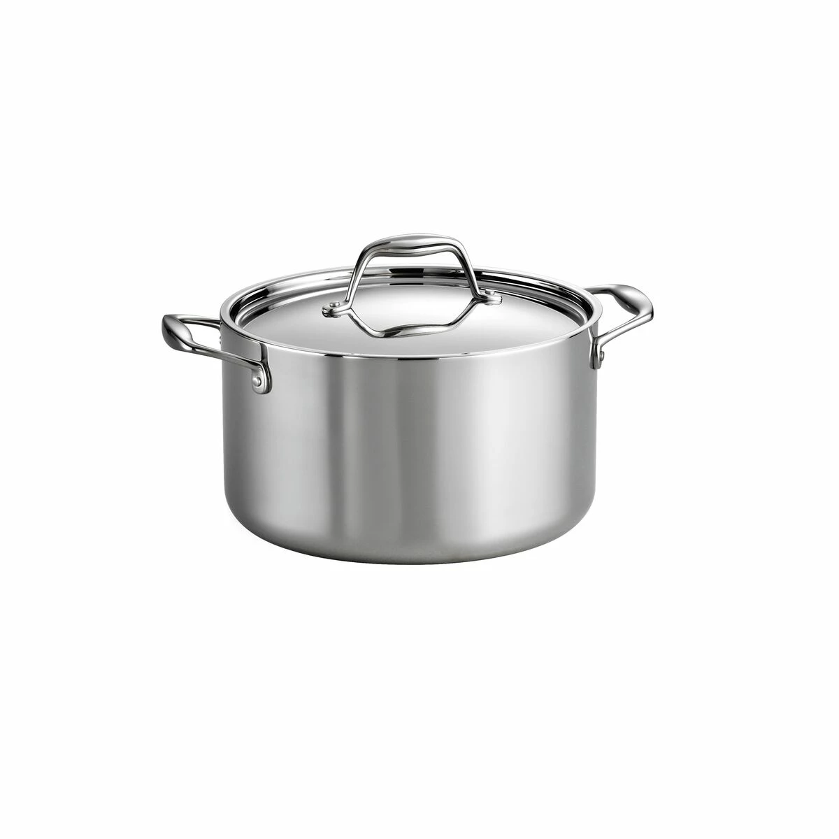 Tramontina 6 Qt Tri-Ply Clad Stainless Steel Covered Sauce Pot 2 Tramontina 6 Qt Tri-Ply Clad Stainless Steel Covered Sauce Pot - Image 2