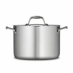Tramontina 8 Qt Tri-Ply Clad Stainless Steel Covered Stock Pot 12 Tramontina 8 Qt Tri-Ply Clad Stainless Steel Covered Stock Pot -Deals Tramontina Store 80116041IXM002G