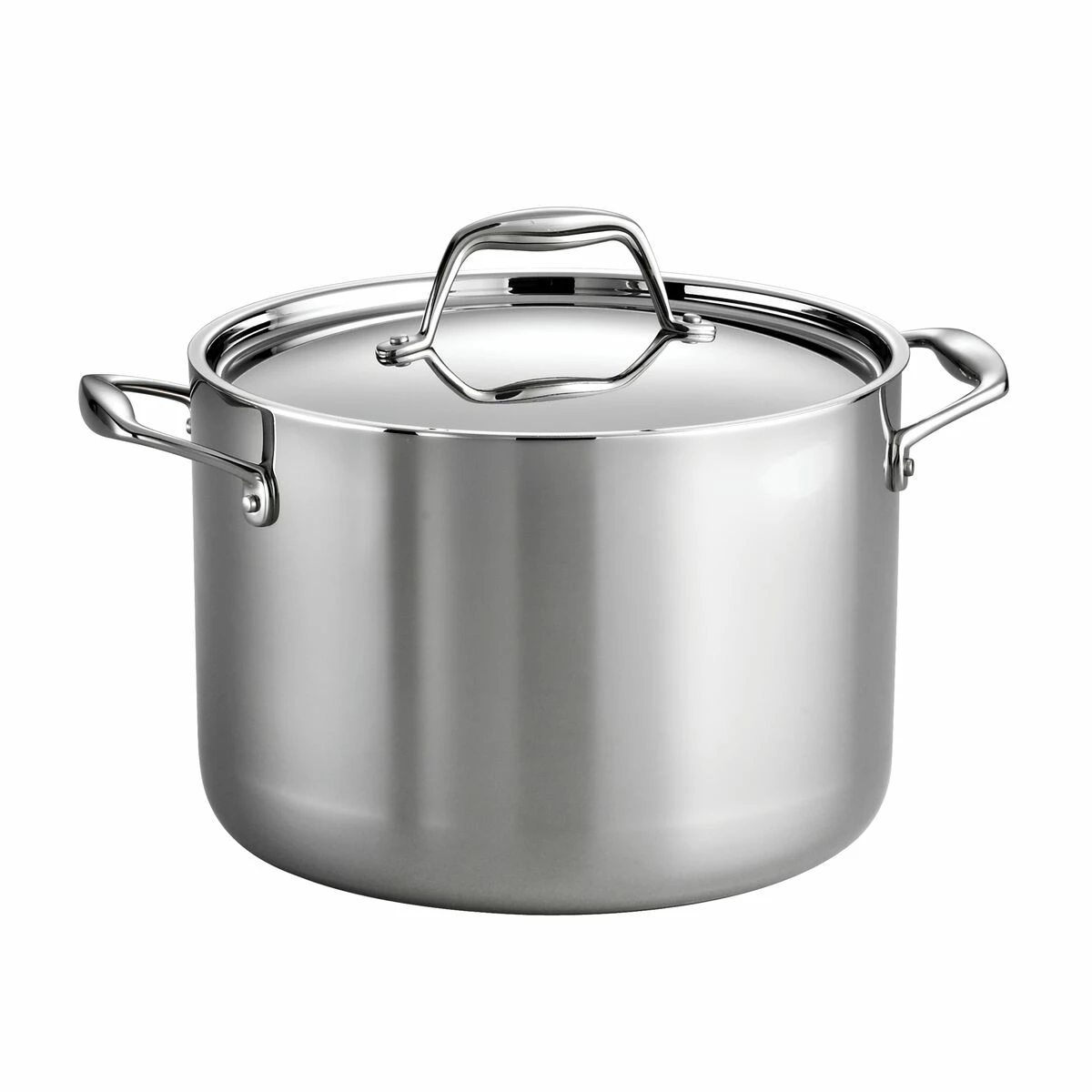 Tramontina 8 Qt Tri-Ply Clad Stainless Steel Covered Stock Pot 2 Tramontina 8 Qt Tri-Ply Clad Stainless Steel Covered Stock Pot - Image 2