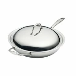 Tramontina Tri-Ply Clad 12 In Stainless Steel Wok 9 Tramontina Tri-Ply Clad 12 In Stainless Steel Wok -Deals Tramontina Store 80116046IXM001G