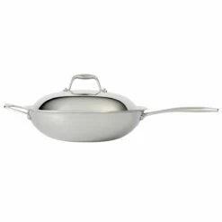Tramontina Tri-Ply Clad 12 In Stainless Steel Wok 8 Tramontina Tri-Ply Clad 12 In Stainless Steel Wok -Deals Tramontina Store 80116046IXM002G