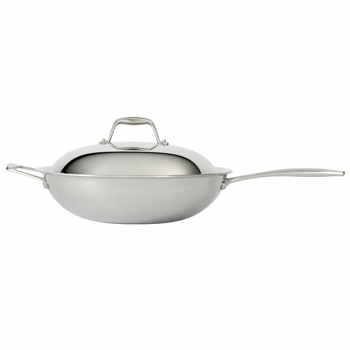 Tramontina Tri-Ply Clad 12 In Stainless Steel Wok 3 Tramontina Tri-Ply Clad 12 In Stainless Steel Wok - Image 3