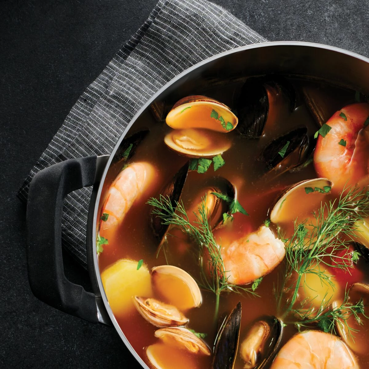 Tramontina Nesting 6 Pc Stainless Steel Tri-Ply Clad Sauce And Stock Pot Set 3 Tramontina Nesting 6 Pc Stainless Steel Tri-Ply Clad Sauce And Stock Pot Set - Image 3