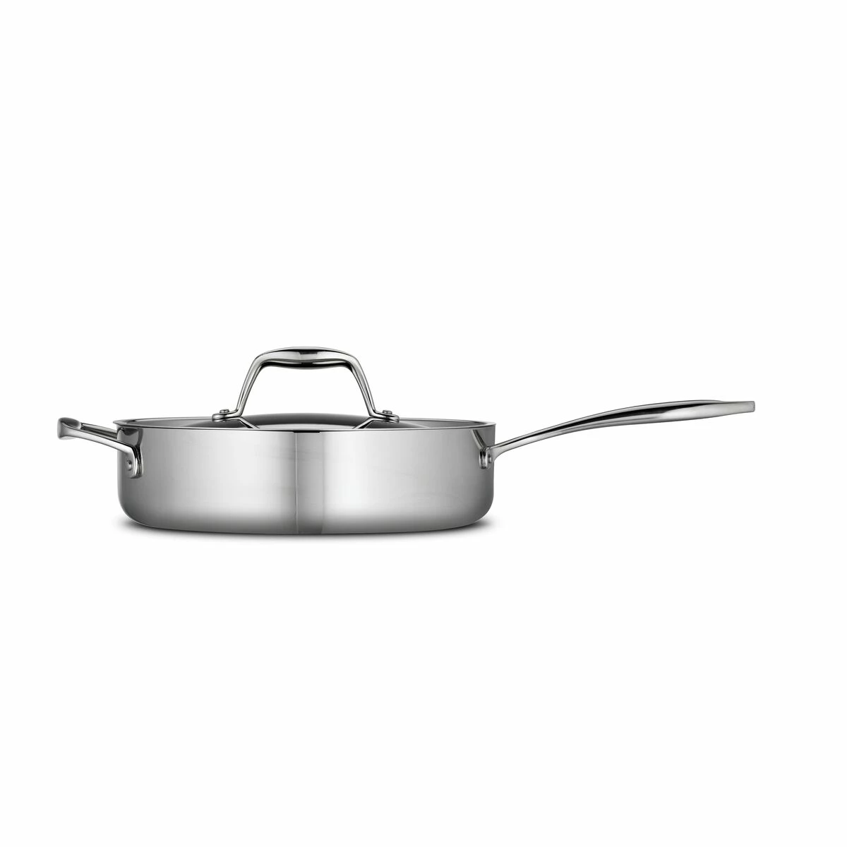 Tramontina 3 Qt Tri-Ply Clad Stainless Steel Covered Deep Sauté Pan 5 Tramontina 3 Qt Tri-Ply Clad Stainless Steel Covered Deep Sauté Pan - Image 5